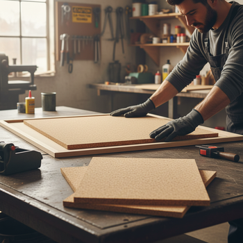 Cork Sheets 610x450mm Non-Adhesive Wall Covering 4 Pack