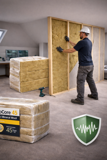 StudioCore 45 Acoustic Stone Wool 100mm 45kg/m³ Insulation