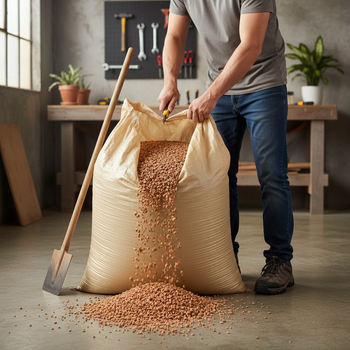 Cork Granules 30kg Bulk Bag 1-2mm Size 60-62kg/m³ Density