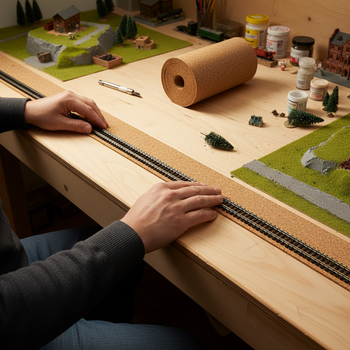 Model Railway Cork Underlay 65mm O Gauge 10m x 65mm 3mm