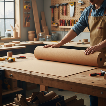 Natural Cork Roll 10mm 10m x 1m Fine Grain Interior