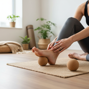 Cork Massage Ball 90mm Natural Cork Therapy Ball