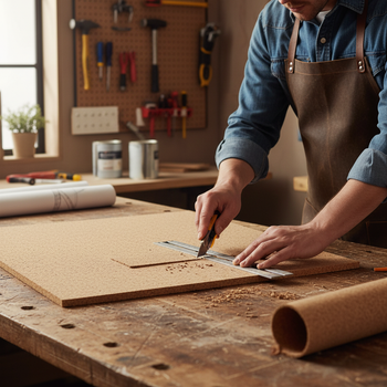 Cork Sheets 915x610mm Non-Adhesive Wall Covering 2 Pack