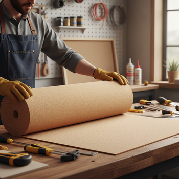 Cork Roll 10mm 7mx1m Fine Grain 1-2mm Interior Wall