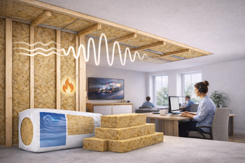 Acoustic Mineral Wool 25mm 60kg Part E SilentCloud Slabs