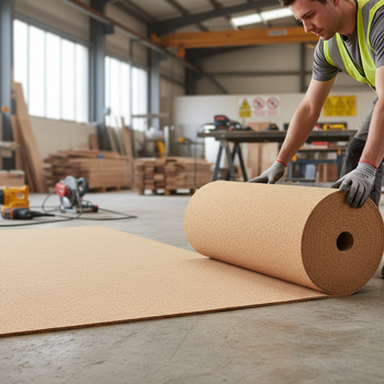Cork Roll Fine Grain 1-2mm Interior Wall Clean Finish