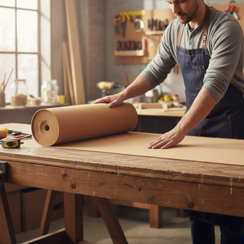 Cork Roll 8m x 1.22m Fine Grain 1-2mm Interior Wall