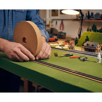 Model Railway Cork Underlay 30mm TT Gauge Sound Dampening