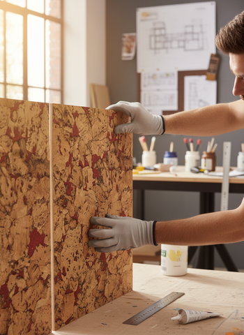 Red Patterned Wall Tiles 600mm x 300mm 3mm Thick 1.98sqm